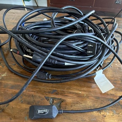 Monoprice AmazonBasics HDMI USB 2.0 RCA Gold Plated Cable Lot Black