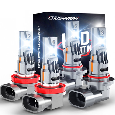 9005 H11 LED Headlight Bulbs Kit 4X For Peterbilt 579 587 Trucks Light High/Low