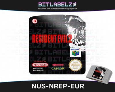 Resident Evil 2 [NUS-NREP-EUR] N64 Label