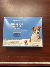 Amazon Basics Flea  Tick Topical Treatment for Medium Dogs 23-44 lbs 6 Doses