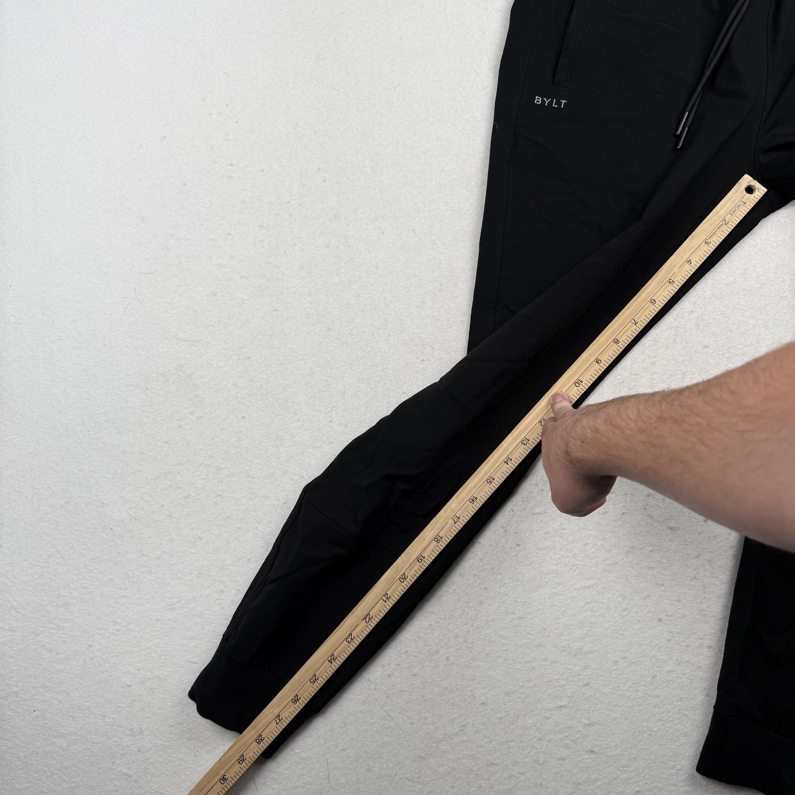 BYLT Elite Jogger Pants Mens Medium Black Athletic Tapered Cuffed Stretch Tech