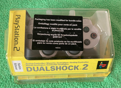  Sony Playstation 2 Ps2 Controller Satin Silver Silber SCPH 10010 ESS 