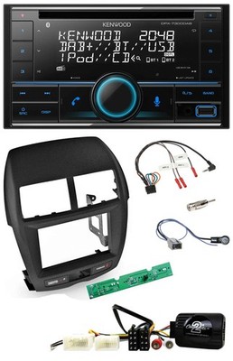 Kenwood CD 2DIN DAB USB Steering Wheel Bluetooth Car Stereo for Mitsubishi ASX 2010-2014