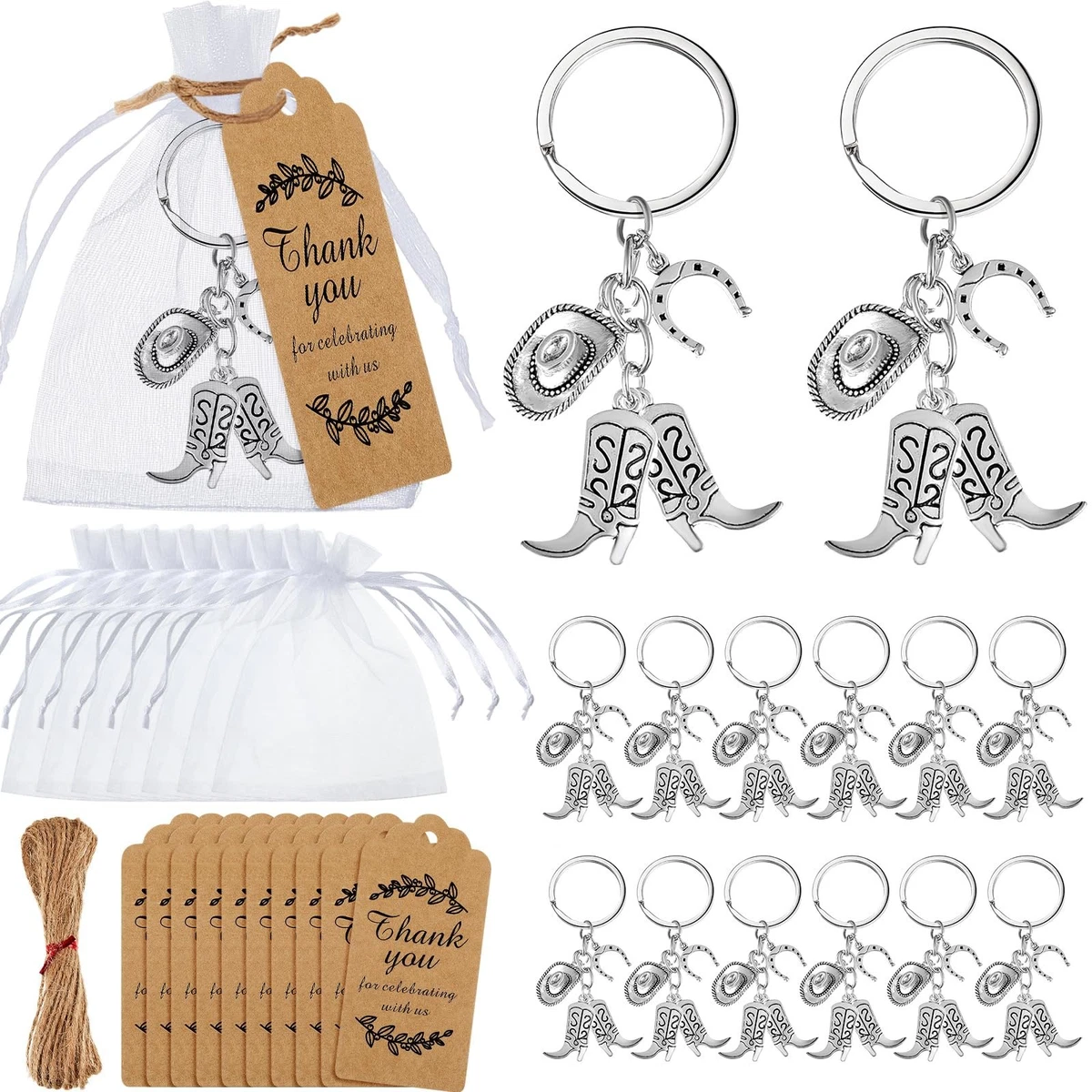 DALAETUS 16 Llaveros Tic Tac Toe – 4 Colores, Plástico Y Metal, Regalo Para Cumpleaños Infantiles