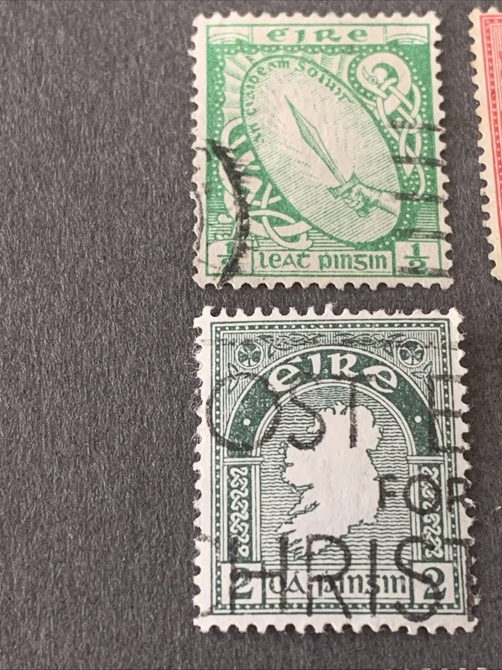 Ireland Early 1900s Postage Stamp Assortment  - Image 2 of 4