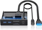 Graugear 3.5" Multi Front Panel with USB HUB and Card Reader G-MP01CR USB C & A