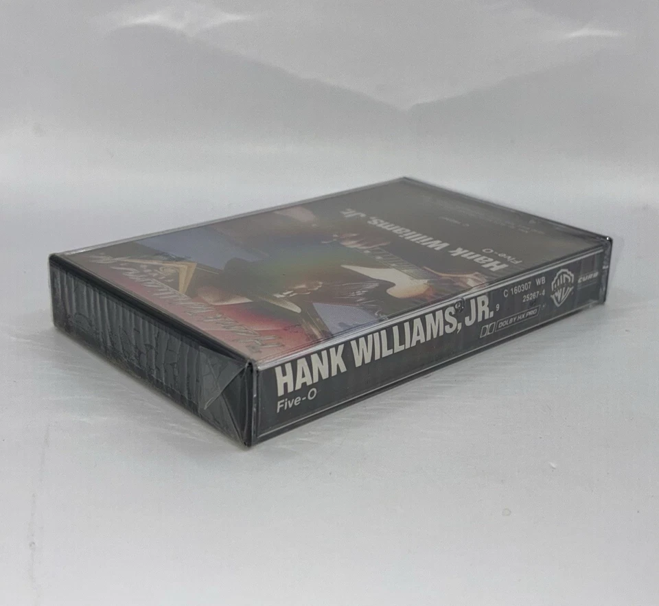 NEW SEALED Hank Williams, Jr. - Five-O 1985 Music Cassette Tape - Image 3 of 3