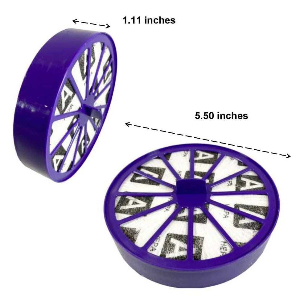 Filtro Hepa de poste de combustible compatible con Dyson DC07 DC14 DC15 (paquete de 1/2) Foto 4 de 4