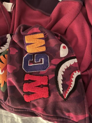 bape double zip purple - image 1