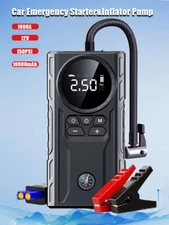 Portable Air Pump Car Jump Starter Power Bank Air Compressor With Tire Inflator