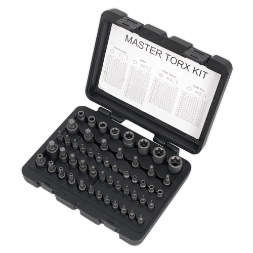 Sealey AK6199 TRX-Star* Master Socket Set 52pc 1/4", 3/8" & 1/2"Sq Drive - Picture 3 of 12