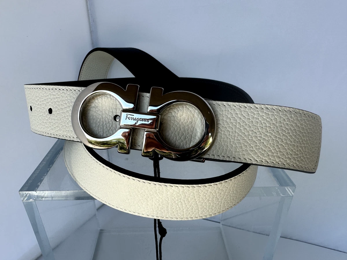 Reversible and adjustable Gancini belt, Belts, Men's