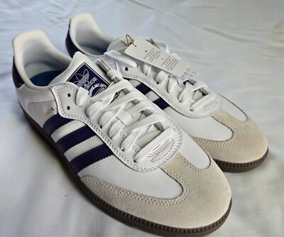 Adidas Samba ADV Low Sneakers White Purple Gum Men's IE6613 Sz 10