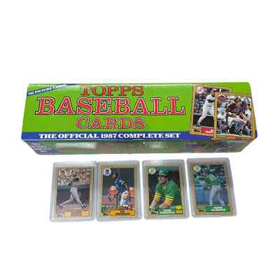 1987 Topps Baseball Complete Set #1-792 Ryan / Puckett / Canseco/ Ripken