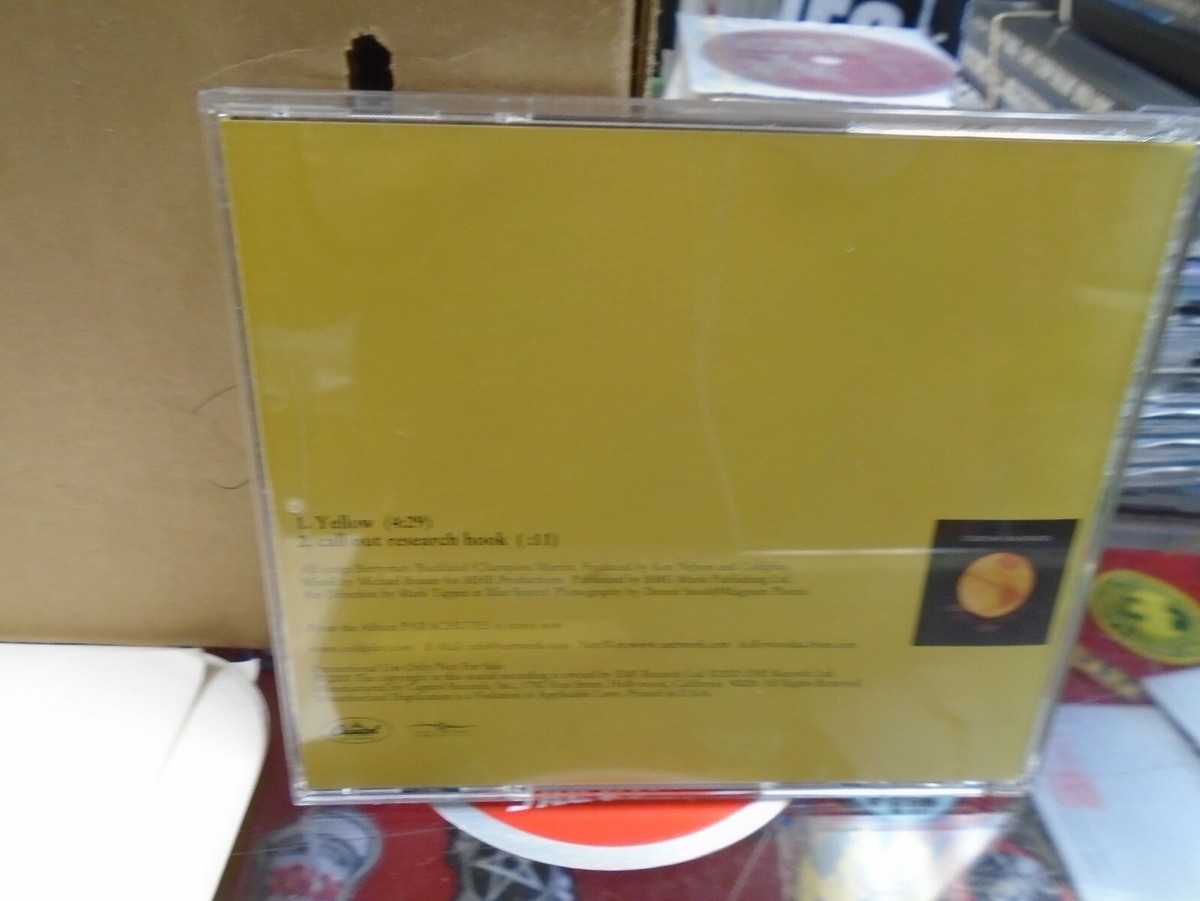 COLDPLAY Yellow CD 2000 Capitol single VG+ Chris Martin
