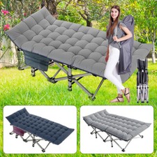 NAIZEA Adult Folding Camping Cot Outdoor Sleeping Cot Military Cot Carry Bag