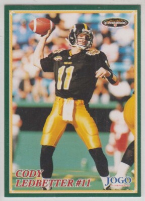1998 Jogo CFL #147 Cody Ledbetter - Hamilton Tiger-Cats - NM State Aggies QB