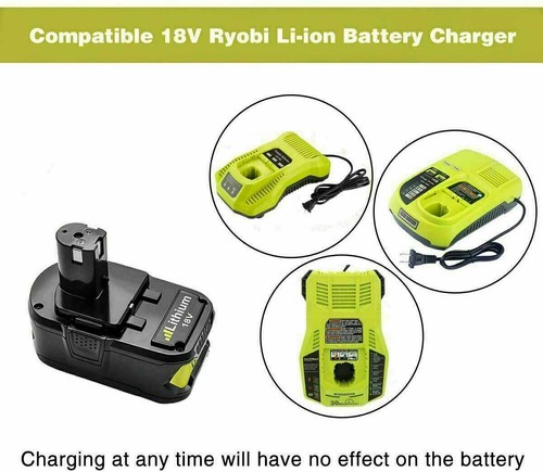 2X Batería 18V 8,0Ah para Batería RYOBI One Plus Litio RB18L50 P108 P104 - Imagen 4 de 8