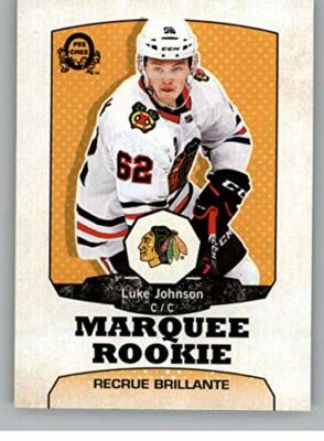 2018-19 O-Pee-Chee Retro Marquee Rookie #631 Luke Johnson - Chicago Blackhawks