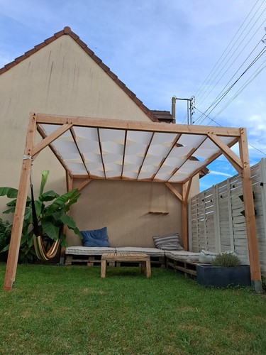 FASCIA OMBREGGIANTE SU MISURA – PROTEZIONE SOLARE PER PERGOLA E GIARDINO - Photo 7/9