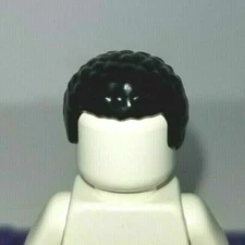 LEGO Afro Hair Minifigure HAIR Black Coiled Short Curly Boy Girl Wig