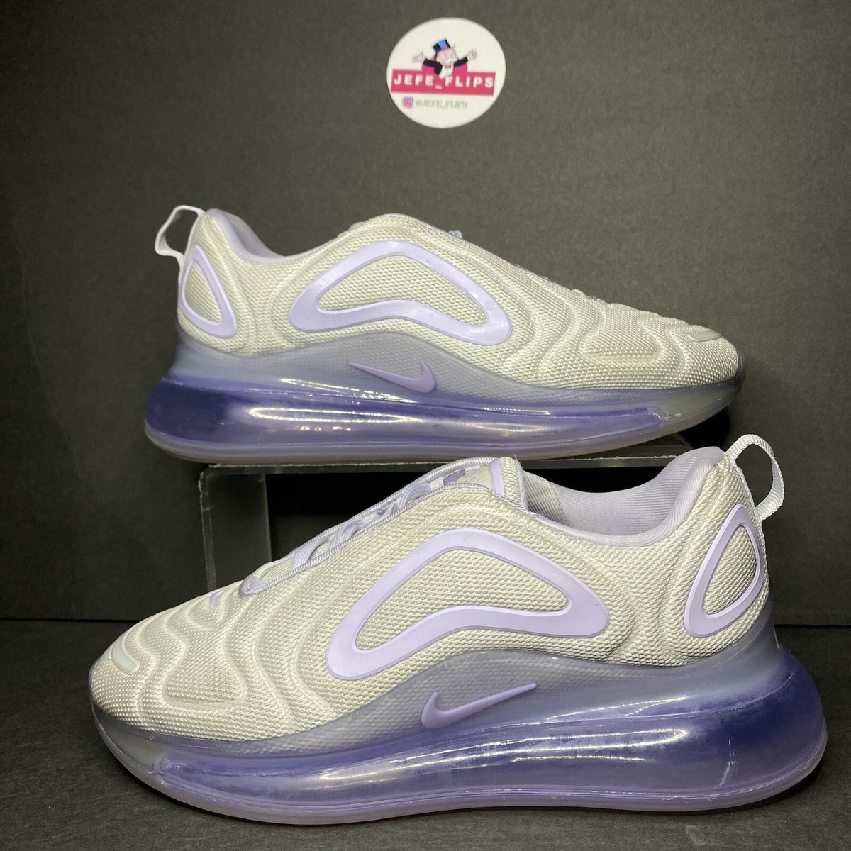 NIKE Air Max 720 Oxygen White and Purple AR9293-009 Sneakers Women