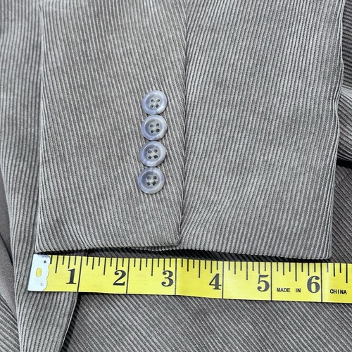 Pronto Uomo Sport Coat Mens 50L Corduroy Blazer Suit Jacket Coat Big & Tall EUC - Picture 11 of 13