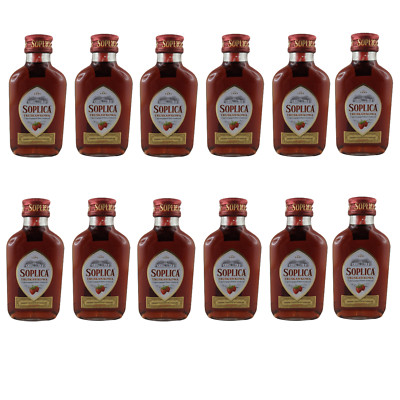 Soplica Truskawkowa Likör  28% Vol. 12er Set (12 x 100ml) Erdbeerlikör