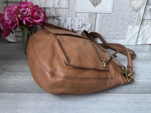 Impresionante Bolso de Hombro Multivía Fossil Karli Cuero Tostado, Bolso de Mano, Bandolera - Imagen 9 de 11