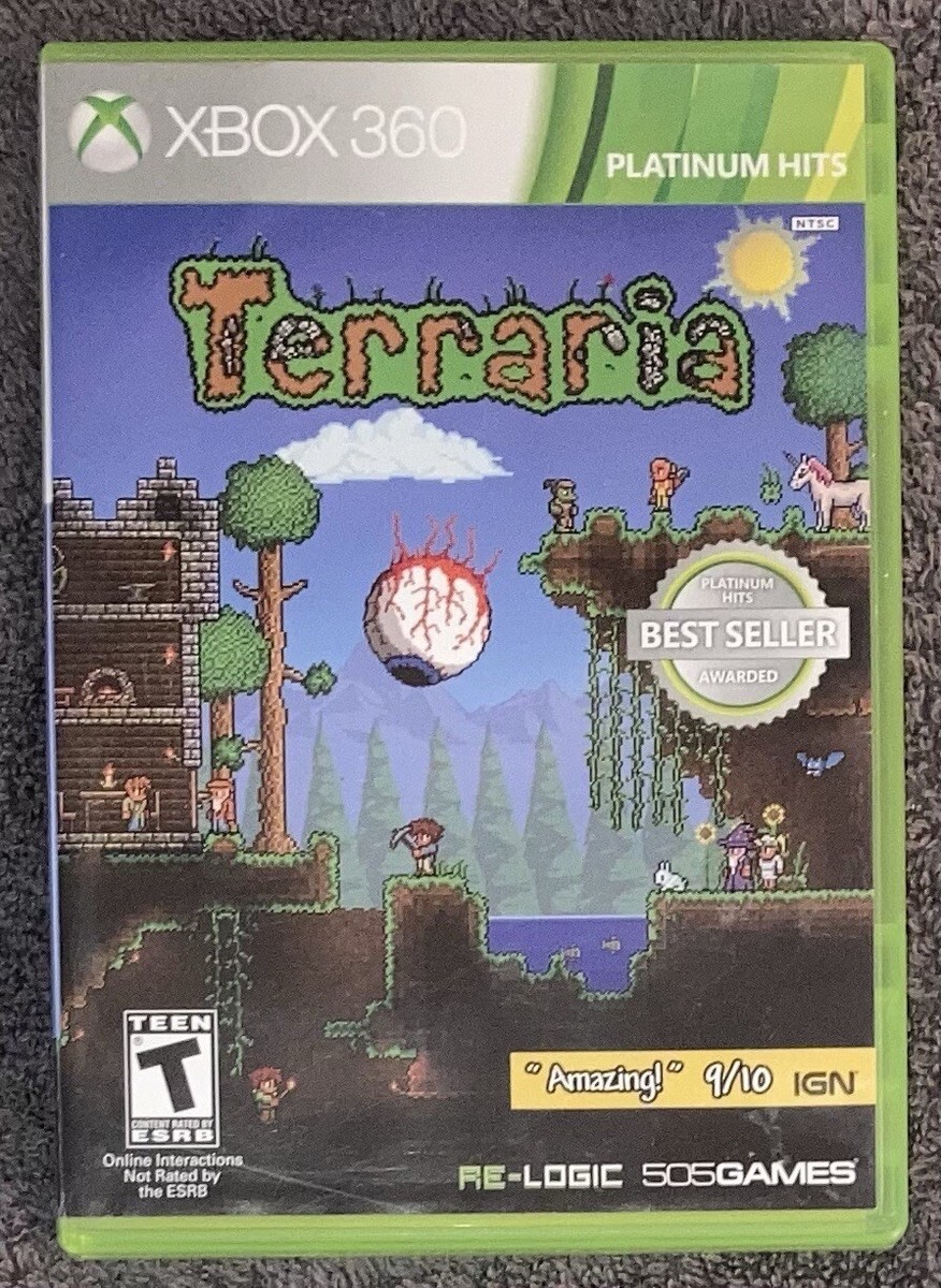 Terraria (Xbox 360, 2014) Re-Logic 505Games 812872018102|