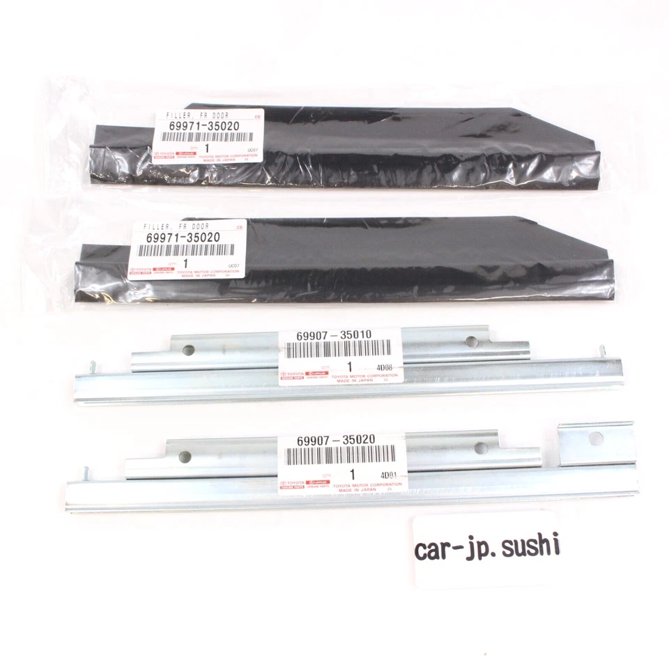 TOYOTA Genuine 4RUNNER 90-95 Back Window Door Glass Track Channel Repair Kit - Image 4 of 4