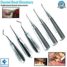 Dental Oral Surgery Root Elevators Set Coupland Flohar Luxation Tools Extraction