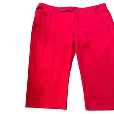 Chaps Red Capri Pants Women’s 24W Classiccore Old Money Summer Casual