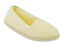 YELLOW CLOSED BACK East 5th SLIPPERS Shoes SLIP ON Misses Size  M   L   XL  NWT