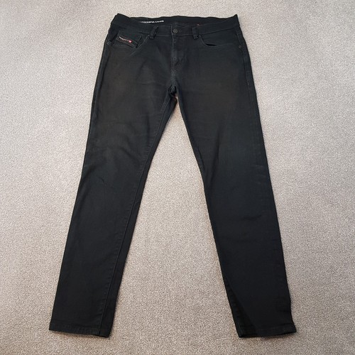 Diesel Herren Jeans 33x30 Schwarz D-Strukt 069YP Stretch Slim Fit Regular W33 L30