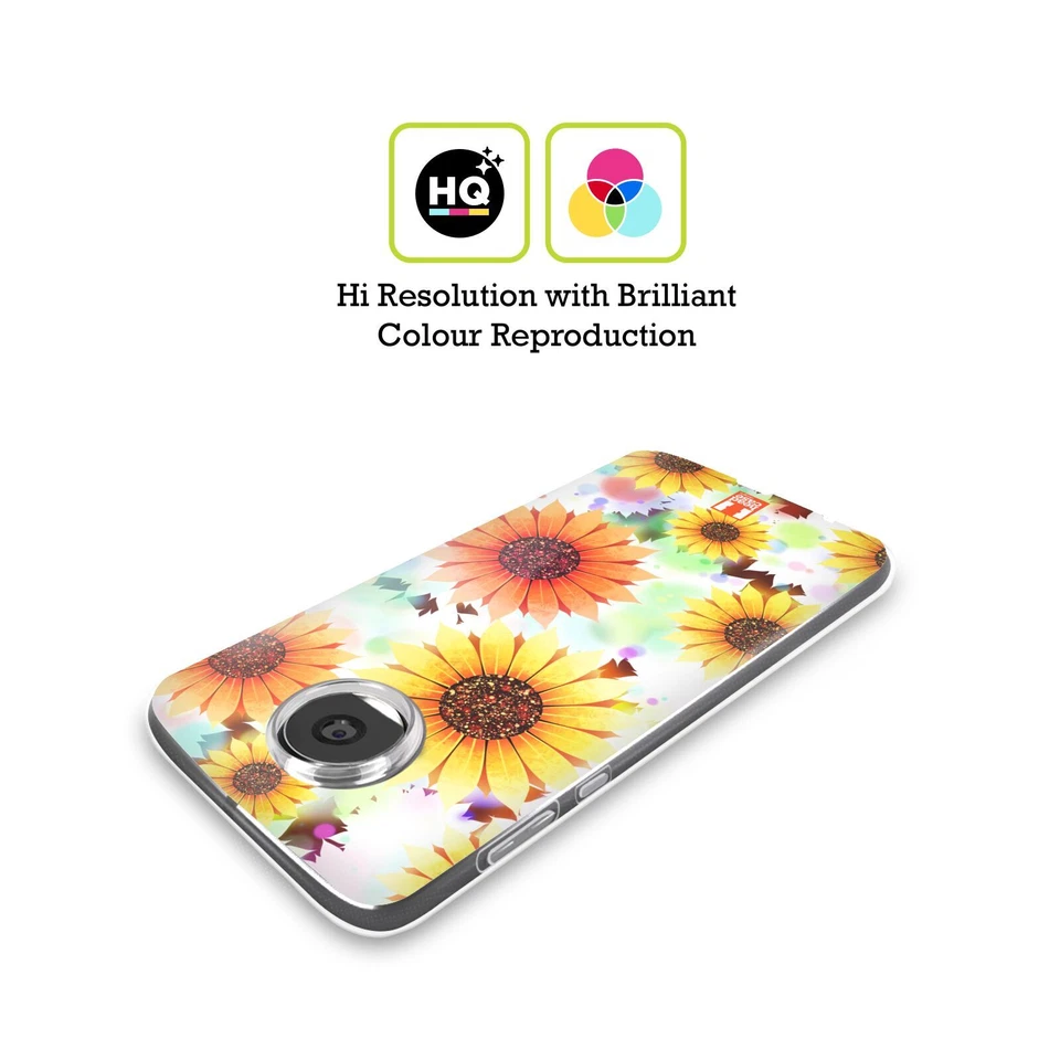 FUNDA DE GEL SUAVE HEAD CASE DESIGNS FLORES GLAMOROSAS PARA TELÉFONOS MOTOROLA Foto 2 de 4