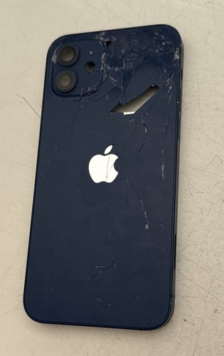 Original Apple iPhone 12 Gehäuse Rahmen Glasbruch Für Refurbisch Blau Blue
