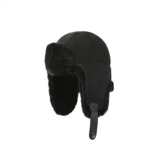 Originals UGG Australia Sheepskin Wool Trapper Aviator Hat Womens Mens 3 Colors - Picture 2 of 13