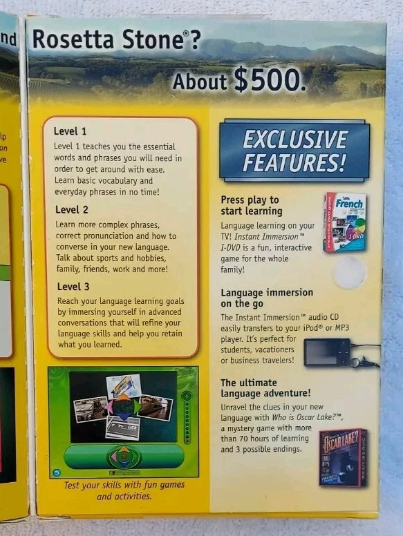 Instant Immersion French Levels 1, 2 & 3 for PC, Mac compare to Rosetta Stone - Image 3 of 4