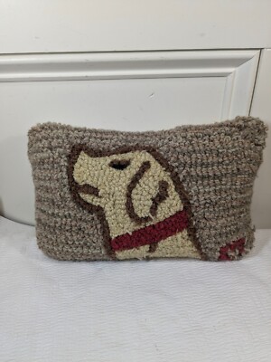 Chandler 4 Corners Laura Megroz Dog pillow Yellow Lab Golden retriever Wool