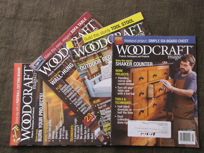 WOODCRAFT Lot of 4 Magazines from Feb/March- April/May- Aug/Sept- Oct/Nov 2018 