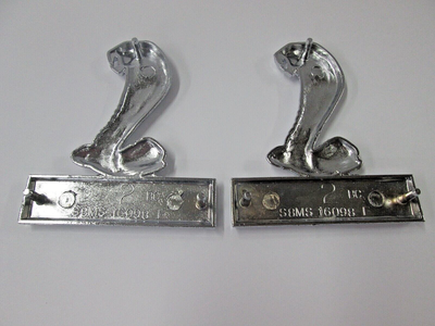 NOS 68 Shelby Mustang Fender Emblem Ornament S8MS-16098-F Pair | eBay
