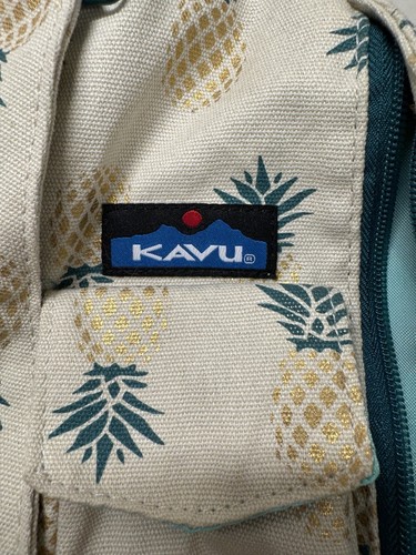 KAVU Rope Sling Bag Crossbody Backpack Pineapple Sport Bag One Strap Clean Good - Picture 5 of 7