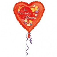 "Folienballon Herz \"FüR Die Liebste Mama\" - Muttertag"