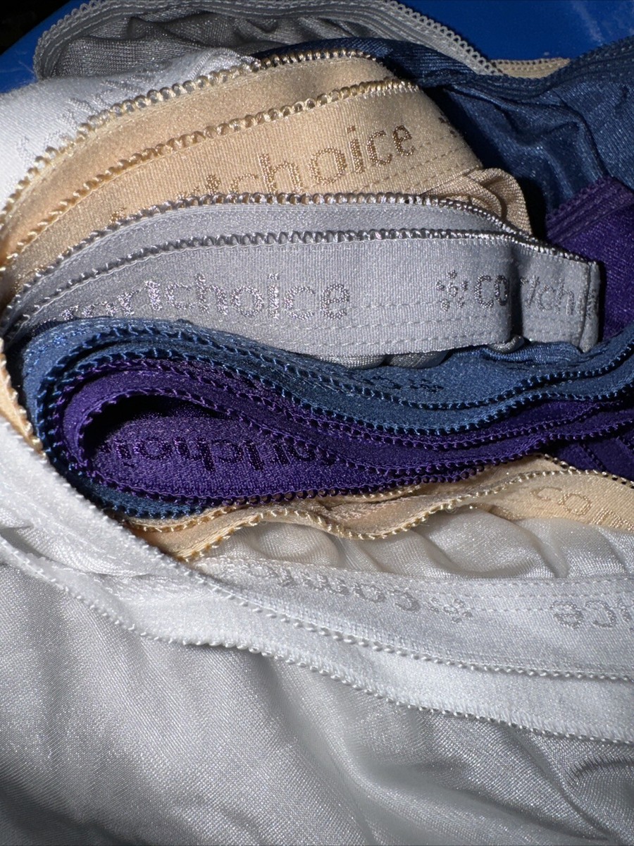 16 Comfort Choice Women Plus Size Nylon Brief 5-Pack 54” Waist