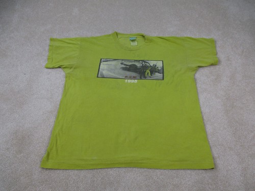 Vintage Band — REM Shirt Extra Large Yellow Gray Adul