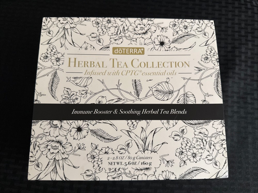 doTerra Herbal Tea Collection Gift Therapeutic Essential Oils Infused Open Box