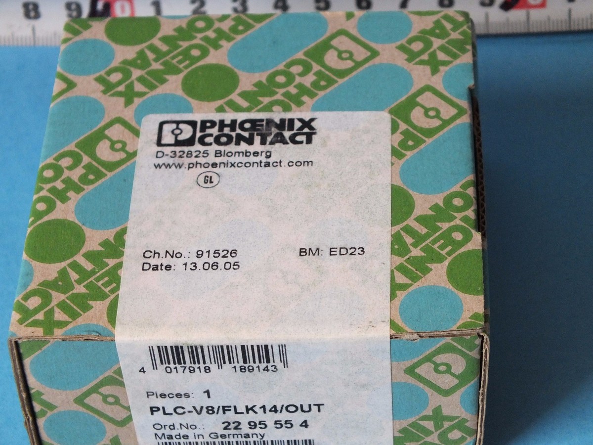 Phoenix contact PLC-V8/FLK14/OUT No. 2295554 System connection | eBay