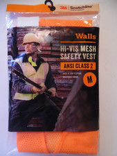 Walls HI-VIS Safety Vest Medium ANSI-2 3M Scotchlite NEW, Free Ship