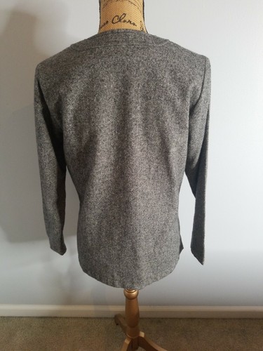 Vintage Orvis Womens Size 6P Wool Blend Long Sleeve Button Front Crewneck Shirt - Picture 2 of 7